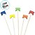 Pick Decorativo para Doces - Bandeirola Festa Junina - 12x2cm - 1 unidade - Rizzo - Imagem 2