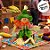 Enfeite Decorativo de Festa Junina Espantalho Sentado com Base e Flor - Laranja - 15x17x4cm - 1 unidade - Rizzo - Imagem 5