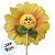 Espeto para Jardim Girassol - Laço Verde - 32cm - 1 unidade - Rizzo - Imagem 2