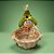 Enfeite Decorativo De Festa Junina Espantalho Cestinha - Verde - 12x5x12cm - 1 unidade - Rizzo - Imagem 1