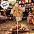 Espeto para Jardim Espantalho de Festa Junina -  Vestido Laranja - 12x31cm - 1 unidade - Rizzo - Imagem 4