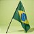 Bandeira do Brasil Haste - 60x50cm - 1 unidade - Rizzo - Imagem 1