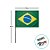 Bandeira do Brasil Haste - 60x50cm - 1 unidade - Rizzo - Imagem 2