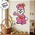 Painel Decorativo Coelho Rosa - Laço Laranja - 17x26,5cm - 1 unidade - Rizzo - Imagem 3