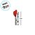 Mini Prendedor Decorativo - Coração Vermelho - 3,5cm - 10 unidades - Rizzo - Imagem 4