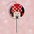 Vela Plana Adesivada Pick - Minnie Mouse - Disney Original - 1 unidade - Regina - Rizzo - Imagem 1
