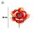 Pick Decorativo de Festa Junina - Flor Chita - Laranja - 24cm - 1 unidade - Cromus - Rizzo - Imagem 3