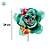 Pick Decorativo de Festa Junina - Flor Chita - Verde - 24cm - 1 unidade - Cromus - Rizzo - Imagem 3