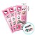 Adesivo Quadrado - Hello Kitty Rosa - 30 unidades - Festcolor - Rizzo - Imagem 3