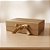 Caixa de Papel Rígido Retangular com Imã e Fita  - Ouro Chique - P 20x18x8cm - 1 unidade - Rizzo - Imagem 1