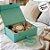Caixa de Papel Rígido Retangular com Imã e Fita  - Tiffany - P 20x18,2x8cm - 1 unidade - Rizzo - Imagem 6