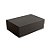 Caixa de Papel Rígido Retangular com Imã - Preto - M 29x21x9cm - 1 unidade - Cromus - Rizzo - Imagem 2
