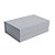Caixa de Papel Rígido Retangular com Imã - Gris - M 29x21x9cm - 1 unidade - Cromus - Rizzo - Imagem 2