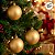 Bola de Natal em Tubo - Fosco Ouro - 10cm - 6 unidades - Cromus - Rizzo - Imagem 5