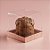 Caixa para Panetone 250g (12x12x12cm) - Rose Gold Texturizda - 05 unidades - Assk - Rizzo - Imagem 1