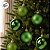 Bolas de Natal em Tubo - Verde Oliva - Fosco/Brilho com Glitter - 10cm  - 6 unidades - Cromus - Rizzo - Imagem 6