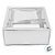 Caixa com Tampa Transparente Nº 6 (15cm x 15cm x 4cm) Prata - 10 unidades - Assk - Rizzo - Imagem 2