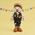 Boneco em Feltro - Caipirinha Domenico - 40cm  - 1 unidade - Cromus - Rizzo - Imagem 1