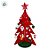 Enfeite de Madeira - Árvore de Natal Vermelha - 18x13,5cm - 1 unidade - Rizzo - Imagem 2