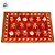 Jogo Americano de Natal - Laranja Com Vermelho - 45x30cm - 1 unidade - Rizzo - Imagem 2