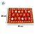 Jogo Americano de Natal - Laranja Com Vermelho - 45x30cm - 1 unidade - Rizzo - Imagem 3