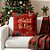 Capa Para Almofada de Natal - Natal de Luz - Vermelho - 43cm - 1 unidade - Rizzo - Imagem 1