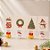Mini Prendedor de Natal - Papai Noel e Sinos Decorados - 2,5x1cm - 4 unidades - Rizzo - Imagem 1