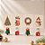 Mini Prendedor de Natal - Árvore de Natal e Meias decoradas - 2,5x1cm - 4 unidades - Rizzo - Imagem 1