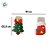 Mini Prendedor de Natal - Árvore de Natal e Meias decoradas - 2,5x1cm - 4 unidades - Rizzo - Imagem 3