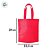 Sacola de TNT Reutilizável - Vermelho - 29cm - 5 unidades - Rizzo - Imagem 3