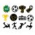 Mini Personagens Decorativos - Futebol - 12 unidades - Regina - Rizzo - Imagem 2