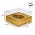 Caixa para Meio Ovo de 100g - 11x12x7cm - Ouro Texturizado - 5 unidades - ASSK - Rizzo - Imagem 2