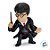 Mini Figura Colecionável - Harry Potter - Uniforme Grifinória - 6,3cm  - 1 unidade - Rizzo - Imagem 2