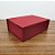 Caixa de Papel Rígido Retangular com Imã - Oxford Vermelho - G 33,5x24,5x10cm - 1 unidade - Cromus - Rizzo - Imagem 1