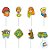 Pick Decorativo Para Doces - Halloween - Scooby-Doo! - 4x10,5cm  - 8 unidades - Regina - Rizzo - Imagem 3