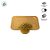 Base Laminada para Doces Quadrada - Ouro - 7,5cm - 25 unidades - Rizzo - Imagem 3