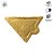 Base Laminada para Doces Fatia - Ouro - 11,5cm - 25 unidades - Rizzo - Imagem 3