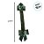 Escapulário de Porta Decorativo com Laço de Veludo Verde - 205cm - 1 unidade - Rizzo - Imagem 2