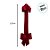 Escapulário de Porta Decorativo com Laço de Veludo Vermelho - 205cm - 1 unidade - Rizzo - Imagem 2