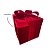 Caixa de Presente Decorativa para Cenário - Vermelha Veludo - 35cm - 1 unidade - Rizzo - Imagem 3