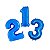 Balão de Festa 40" 101cm - Número Azul - 01 Unidade - Grabo - Rizzo Balões - Imagem 2