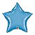 Balão de Festa Microfoil 20" 51cm - Estrela Chrome Azul - 01 Unidade - Qualatex - Rizzo Balões - Imagem 2