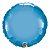 Balão de Festa Microfoil 18" 45cm - Redondo Chrome Azul - 01 Unidade - Qualatex - Rizzo Balões - Imagem 2