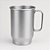 Caneca de Alumínio Fosco - Prata - 600ml - 1 unidade - Rizzo - Imagem 1
