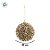 Bola de Natal - Dourado Flocada Com Lantejoulas - 10cm - 4 unidades - Cromus - Rizzo - Imagem 4