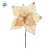 Poinsétia Decorativa - Bege e Dourada com Glitter - 46,5cm - 1 unidade - Cromus - Rizzo - Imagem 3