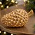 Enfeite Decorativo de Resina - Pinha Ouro - 18x10x10cm - 1 unidade - Cromus - Rizzo - Imagem 1
