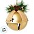 Enfeite para Pendurar de Natal - Guizo com Arranjo Ouro - 15x13,5x15,5cm - 1 unidade - Cromus - Rizzo - Imagem 2