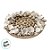 Porta Copo de Fibra Natural com Conchas - 10x2cm - 4 unidades - Cromus - Rizzo - Imagem 2