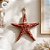 Enfeite Decorativo Para Pendurar em Resina - Estrela do Mar - Vermelho - 13cm - 1 unidade - Rizzo - Imagem 2